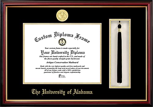 Campus Images NCAA Alabama Crimson Tide Quaste Box und Diplom Rahmen von Campus Images