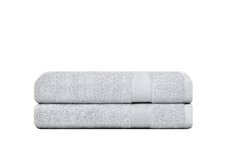 Camry Handtuch Set Badetücher 70x140 cm und Handtücher 50x100 cm - weich & saugstark, dick, mit schöner Rundum-Bordüre von Camry