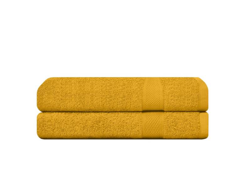 Camry Handtuch Set Badetücher 70x140 cm und Handtücher 50x100 cm - weich & saugstark, dick, mit schöner Rundum-Bordüre von Camry