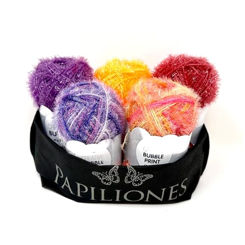 Creativ Bubble 5er Set beere-violett-aprikot-aubergine-rübchen von Camtiac