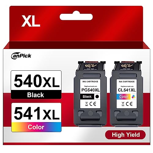 540XL 541XL Multipack Ersatz für Canon Druckerpatronen 540 541 XL Schwarz Color PG 540 PG-540 CL 541 für Canon Pixma TS5150 MG3600 MG3650S MG3650 MG4250 MX475 TS5100 MG3150 MG3500 MG4200 MX535 von CanPick