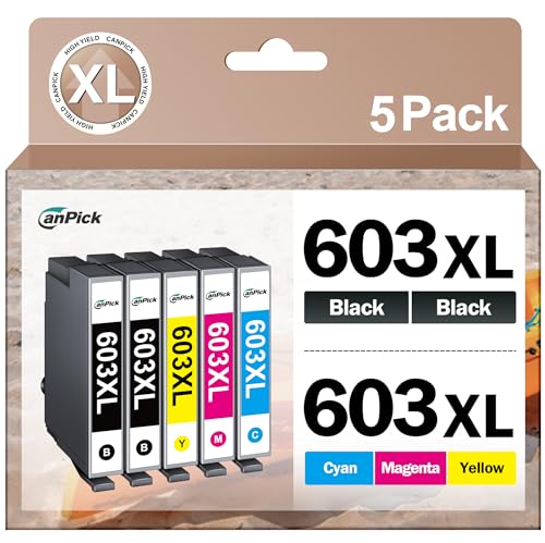 603XL Multipack Tintenpatronen Kompatibel für Epson Druckerpatronen 603 XL Patronen für Expression Home XP-3100 XP-2100 XP-4155 XP-4150 XP-4100 XP-3105 XP-2105 XP-3155 WF-2830 WF-2850 WF-2835 von CanPick