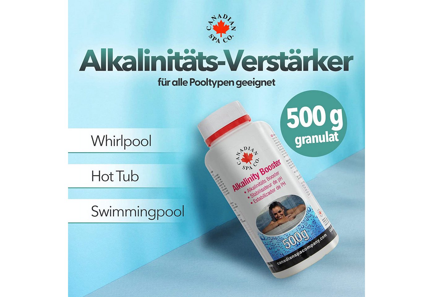 Canadian Spa GmbH Poolpflege Alkalinitäts-Anpasser, 1x 500g von Canadian Spa GmbH