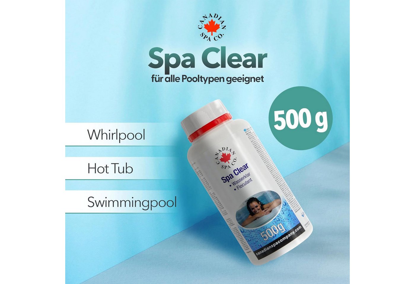 Canadian Spa GmbH Poolpflege Spa Clear, 500ml, Whirlpool Klar von Canadian Spa GmbH