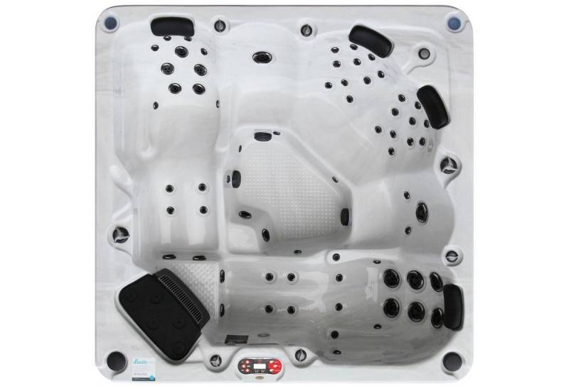 Canadian Spa GmbH Whirlpool Vancouver UV, 227 cm x 227 cm, für 6 Personen, Inkl. Ozon & UV, Audio & RGB LED von Canadian Spa GmbH