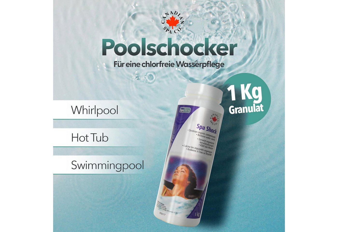 Canadian Spa GmbH Poolpflege Spa Shock, 1x 1000g von Canadian Spa GmbH
