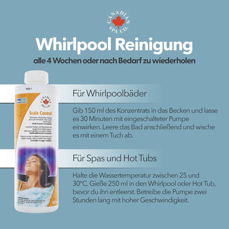 Canadian Spa Whirlpool-Chemie Antikalk Scale Control 500ml von Canadian Spa