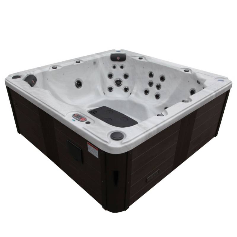 Canadian Spa Whirlpool Outdoor winterfest für 6 Personen Thunder Bay UV 222 x 222 x 82 cm von Canadian Spa