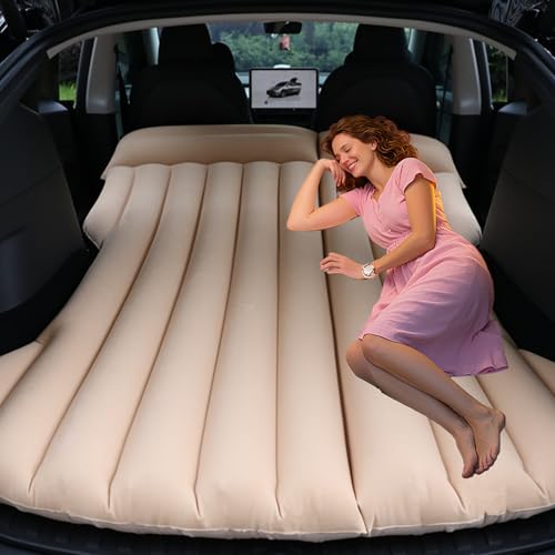 Canareen Auto Matratze, SUV Luftmatratze, Verdickte Auto Luftmatratze Camping Aufblasbett für Kofferraum/Hintersitz, Aufblasbare Matratze für ModelY/SUV/RV/Minivan Reisen/Camping/Zuhause/Outdoor Beige Canareen Auto Matratze, SUV Luftmatratze, Verdickte Auto Luftmatratze Camping Aufblasbett für Kofferraum/Hintersitz, Aufblasbare Matratze für ModelY/SUV/RV/Minivan Reisen/Camping/Zuhause/Outdoor Beige von Canareen