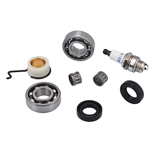 Cancanle Kurbel Kurbelwelle Ball Nadellager Öl Dichtung Wurm Zahnrad Set für STIHL 021 023 025 MS210 MS230 MS250 Kettensägen von Cancanle