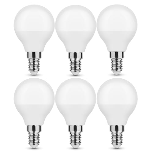 Candelastika 6 Stück SMD LED G45 Tropfen matt 4,9 Watt 860 E14 470lm 6000 Kelvin ersetzt 40W – E14 Leuchtmittel – Tropfen Leuchtmittel – LED E14 – Tropfen Candelastika 6 Stück SMD LED G45 Tropfen matt 4,9 Watt 860 E14 470lm 6000 Kelvin ersetzt 40W – E14 Leuchtmittel – Tropfen Leuchtmittel – LED E14 – Tropfen von Candelastika