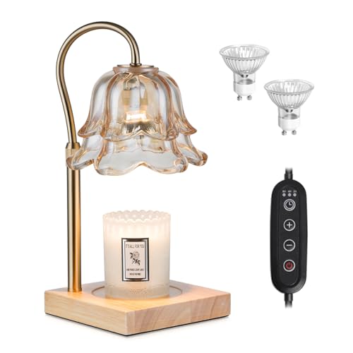 Candeldo Kerzenwärmer Lampe Candle Warmer: Candle Warmer Lamp Kerzenwärmer Duftlampe Elektrisch Kerzen Lampe Geschenke für Frauen Beste Freundin Mama Wärmelampe für Duftkerze Weihnachtsgeschenke von Candeldo