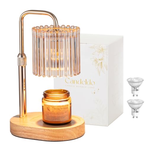Candeldo Kerzenwärmer Lampe Candle Warmer: Candle Warmer Lamp Kerzenwärmer Duftlampe Elektrisch Wärmelampe für Duftkerze Kerzen Lampe Geschenke für Frauen Beste Freundin Mama von Candeldo