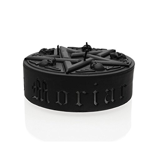 Candellana Candles Gothic Pentagramm, Schwarz Matt von Candellana