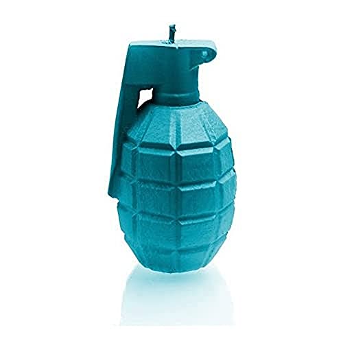 Candellana Handmade Grenade Kerze Geschenk- Lustig - Dekorative Kerze - Home Décor - Geschenke für Freunde - Baumwolle Docht - Brenndauer 25h - Marine Blue Kerze von Candellana