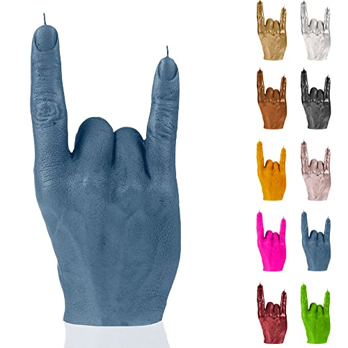 Candellana Hand RCK Kerze - Hand Figur - Coole Deko - Gothic Deko - Grunge Deko Kerze - Heavy Metal Deko - Grunge Room Decor - Büro Gadgets - Kerzen Deko - Lustige Kerze von Candellana