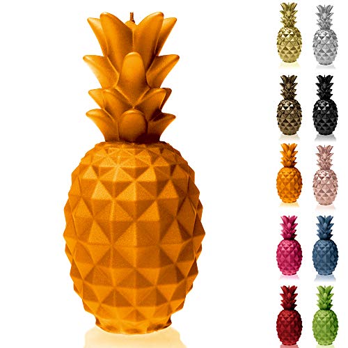 Candellana Ananas Paraffinkerze 100x100x210 mm - Orange Kerze Dekorativ - Kerzen Aesthetic 3D - Candles Aesthetic - Dekorative Kerzen Geschenk - Aesthetic Candle - Dekokerze - Candle Decoration von Candellana