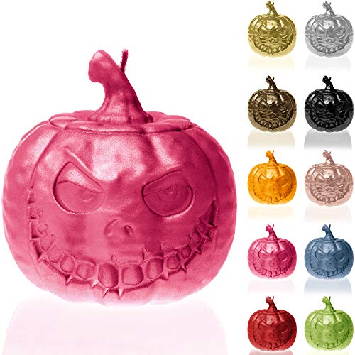 Candellana Halloween Kürbis Kerze - Kürbis Deko - Pumpkin Kerze - Halloween Kerzen - Pumpkin Deko - Halloween Deko - Pumpkin Candle - Deko Kürbis Halloween Pumpkin von Candellana