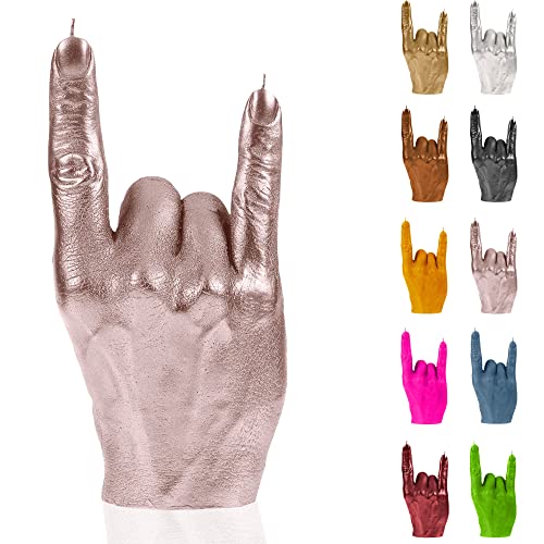 Candellana Hand RCK Kerze - Hand Figur - Coole Deko - Gothic Deko - Grunge Deko Kerze - Heavy Metal Deko - Grunge Room Decor - Büro Gadgets - Kerzen Deko - Lustige Kerze von Candellana