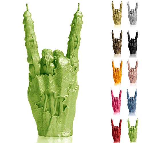 Candellana Zombie Deko Kerze - Zombie Hand Deko - Halloween Deko Hand - Gothic Deko - Grunge Deko Kerze - Heavy Metal Deko - Grunge Room Decor Zombie Hand RCK von Candellana