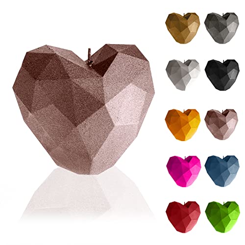 Candellana Heart Low-Poly Kerze - Kerze für Valentinstag -Valentinstag Kerzen - Geschenkidee - Kerze Herz - Romantische Deko - Liebes Kerzen - Handgemachtes Geschenk von Candellana