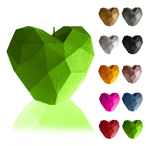 Candellana Heart Low-Poly Kerze - Kerze für Valentinstag -Valentinstag Kerzen - Geschenkidee - Kerze Herz - Romantische Deko - Liebes Kerzen - Handgemachtes Geschenk von Candellana