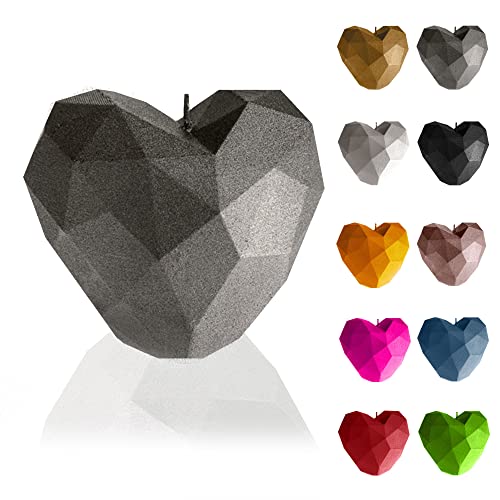 Candellana Heart Low-Poly Kerze - Kerze für Valentinstag -Valentinstag Kerzen - Geschenkidee - Kerze Herz - Romantische Deko - Liebes Kerzen - Handgemachtes Geschenk von Candellana