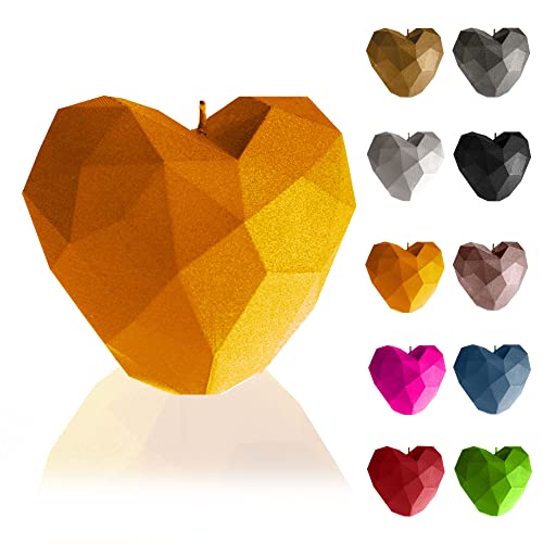 Candellana Heart Low-Poly Kerze - Kerze für Valentinstag -Valentinstag Kerzen - Geschenkidee - Kerze Herz - Romantische Deko - Liebes Kerzen - Handgemachtes Geschenk von Candellana