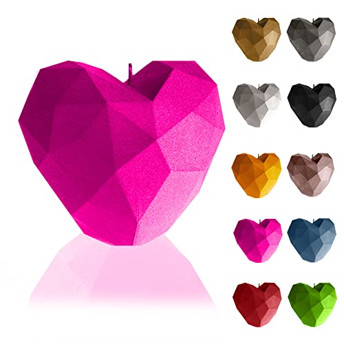 Candellana Heart Low-Poly Kerze - Kerze für Valentinstag -Valentinstag Kerzen - Geschenkidee - Kerze Herz - Romantische Deko - Liebes Kerzen - Handgemachtes Geschenk von Candellana