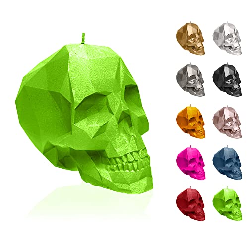 Candellana Skull Kerze - Totenkopf Kerze - Skull Deko - Totenkopf Deko - Halloween Deko - Gothic Deko - Grunge Deko Kerze - Heavy Metal Deko - Grunge Room Decor von Candellana