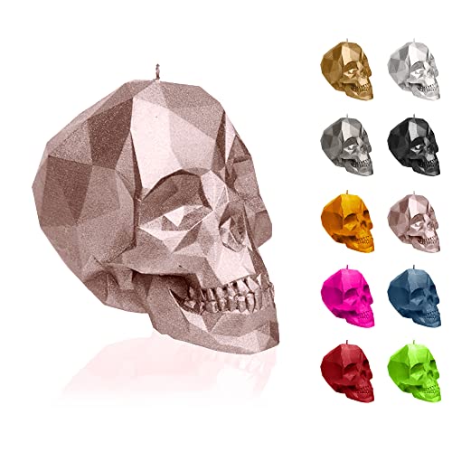 Candellana Skull Kerze - Totenkopf Kerze - Skull Deko - Totenkopf Deko - Halloween Deko - Gothic Deko - Grunge Deko Kerze - Heavy Metal Deko - Grunge Room Decor von Candellana