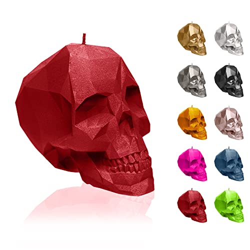 Candellana Skull Kerze - Totenkopf Kerze - Skull Deko - Totenkopf Deko - Halloween Deko - Gothic Deko - Grunge Deko Kerze - Heavy Metal Deko - Grunge Room Decor von Candellana