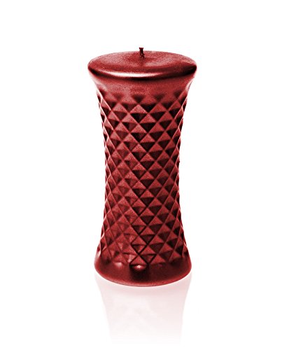 Candellana Kerzen Honeycomb Kerze, rot metallic, L von Candellana