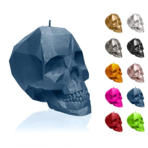 Candellana Skull Kerze - Totenkopf Kerze - Skull Deko - Totenkopf Deko - Halloween Deko - Gothic Deko - Grunge Deko Kerze - Heavy Metal Deko - Grunge Room Decor von Candellana