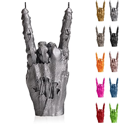 Candellana Zombie Deko Kerze - Zombie Hand Deko - Halloween Deko Hand - Gothic Deko - Grunge Deko Kerze - Heavy Metal Deko - Grunge Room Decor Zombie Hand RCK von Candellana