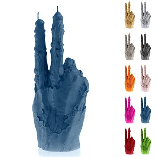 Candellana Zombie Deko Kerze - Zombie Hand Deko - Halloween Deko Hand - Gothic Deko - Grunge Deko Kerze - Heavy Metal Deko - Grunge Room Decor Zombie Hand Peace von Candellana