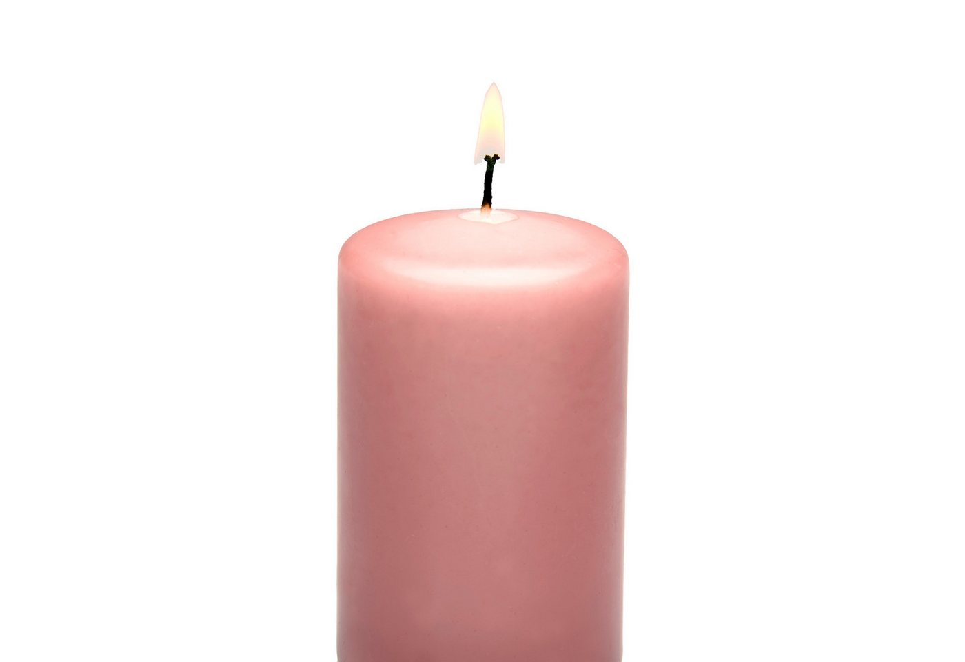 Candelo Stumpenkerze Stumpenkerzen Rosa 4er Set – Weihnachtskerzen 4,8x6,2cm Adventskranz von Candelo