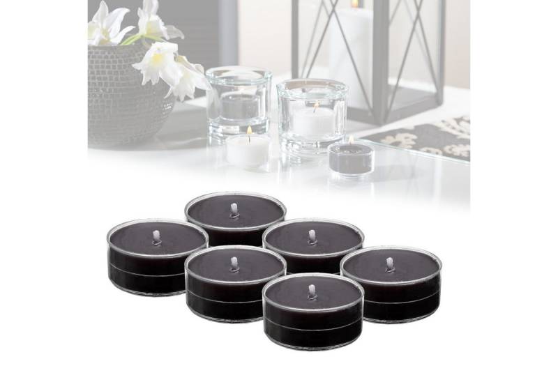 Candelo Teelicht 6er Set XXL Duftteelichter Black Rose - J8 Std Brenndauer von Candelo