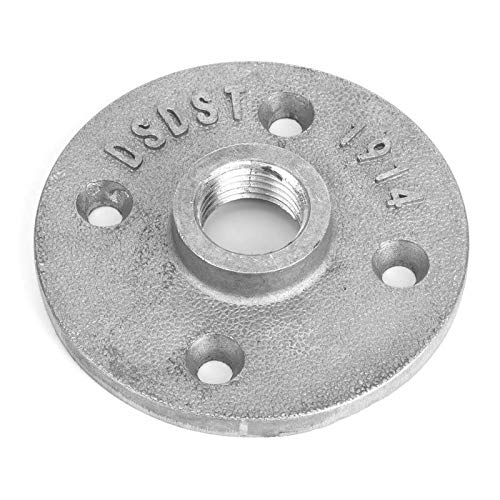 10 Stück DN15 Gewinde DN15 1/2 Zoll 4-Loch-Flanschsockel Bodenflansch-Rohrfittings Wandmontage Flanschplatte Gewinde Flanschsockel Aluminiumlegierung Gewinde Regalbefestigung Sockel Rohrverschraubunge von Candeon