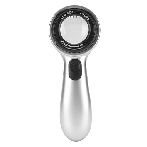 Candeon 30x Beleuchtetes Vergrößerungsglas mit Hellem, Wiederaufladbarem Handheld -LED -LED Beleuchtetes Lupe mit 4 Beleuchtungsmodi Zum Lesen, Engen Arbeiten, Münzen, Schmuck von Candeon