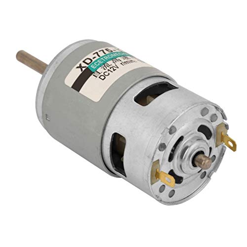 Candeon DC-Hochgeschwindigkeitsmotor - 775 Verlängerungswellenmotor Motor Hohe Geschwindigkeiten 80 W Hochleistungsdrehmomente Verlängerungswellen-Gleichstrommotor 12 V/24 V((12V 10000RPM)) von Candeon