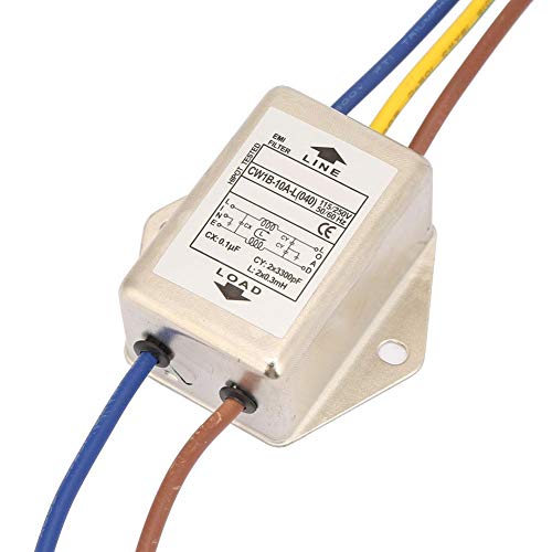 Candeon EMI Netzfilter, 125/250V 10A Einphasenfilter Elektromagnetische interferenzfilter, EMI Leistungsfilter Power EMI Filter zur Unterdrückung Kontinuierlicher Intermittierender Impulsstörungen Candeon EMI Netzfilter, 125/250V 10A Einphasenfilter Elektromagnetische interferenzfilter, EMI Leistungsfilter Power EMI Filter zur Unterdrückung Kontinuierlicher Intermittierender Impulsstörungen von Candeon