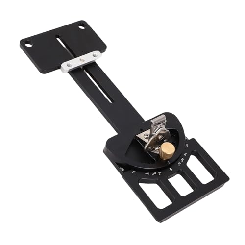 Candeon Einstellbarer Winkelspur SAW Square, -60 Bis 60 Grad Multi -Winkel -Sägeführungsführer, 90 Grad Rechtswinkel Aluminium -Legierungsschiene Square Guide für Präzisionsschnitte von Candeon