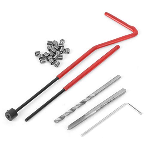 Gewindereparatursatz - 25-teiliges M3-Gewindereparatureinsatz-Kit Bohrer Helicoils Coil Repair Kit Kompatibles Handwerkzeug-Set mit transparenter Kunststoffbox für Bearbeitungsmaschinen von Candeon