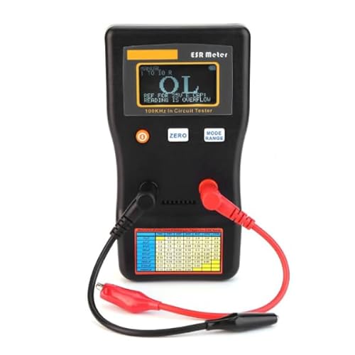Candeon ESR Kondensator Tester, MESR-100 Digitales Kapazitätsmessgerät ESR Messgerät Kondensatortester, Auto-Ranging ESR Kapazitätsmesser Low Ohm Meter zur Messung des kapazitiven Widerstandskreises Candeon ESR Kondensator Tester, MESR-100 Digitales Kapazitätsmessgerät ESR Messgerät Kondensatortester, Auto-Ranging ESR Kapazitätsmesser Low Ohm Meter zur Messung des kapazitiven Widerstandskreises von Candeon