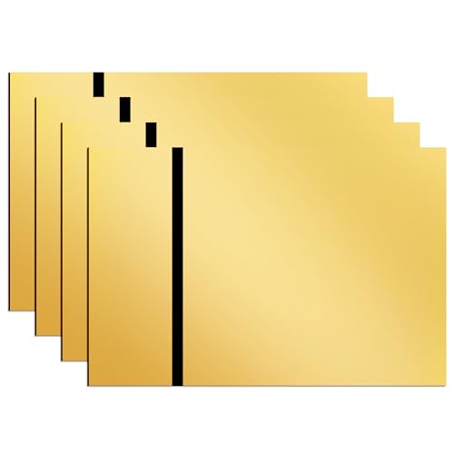 Laser Gravur Kunststoffplatte, 30x20cm Lasergravur Acrylplatte, Doppelfarbiges Laser Gravur Blatt Gravierplatten Acryl-Schilder Lasergravurblätter Zum DIY Zeichen Personalisierte Schilder von Candeon