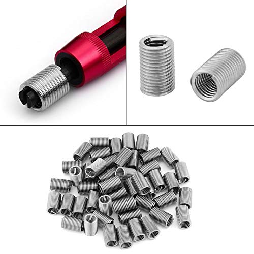 Schraubenreparatureinsatz – 50 Stück M6 x 1,0 x 3D Helicoils-Kit SS304 Spiraldraht-Schraubengewindeeinsätze Edelstahl-Drahtgewinde-Reparatureinsatz Gewinde-Reparatur-Set Stahlmantel Spiraldraht-Helico Schraubenreparatureinsatz – 50 Stück M6 x 1,0 x 3D Helicoils-Kit SS304 Spiraldraht-Schraubengewindeeinsätze Edelstahl-Drahtgewinde-Reparatureinsatz Gewinde-Reparatur-Set Stahlmantel Spiraldraht-Helico von Candeon