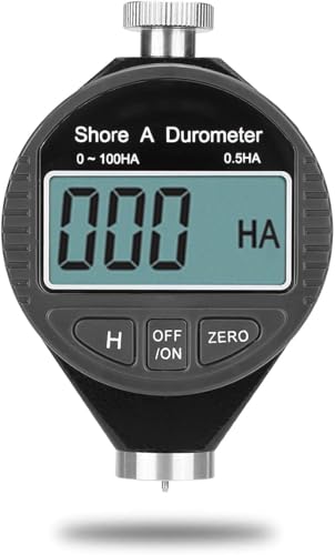 Digital Shore Härteprüfgerät, 0-100HD Typ A Durometer Digitales Shore A Härteprüfer, LCD Härteprüfgerät Shore A Gummireifen Durometer Digital Härteprüfer für Gummi, Reifen, Leder und Kunststoff von Candeon