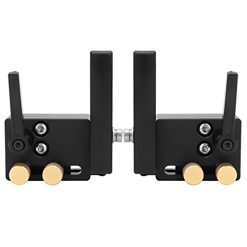 Slot Track Stopper Track Stopper 2PCS Links Rechts Gehrung Track Stop Holzbearbeitung Positionierung Limiter Slot Track Stopper von Candeon