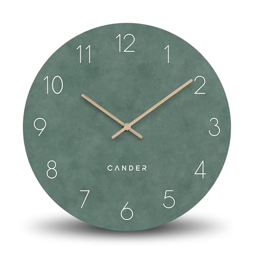 Cander Berlin MNU 2640 U XXL Wanduhr lautlos ohne Ticken 40 cm analog Wohnzimmer modern Vintage grün Holz-Zeiger Cander Berlin MNU 2640 U XXL Wanduhr lautlos ohne Ticken 40 cm analog Wohnzimmer modern Vintage grün Holz-Zeiger von Cander Berlin
